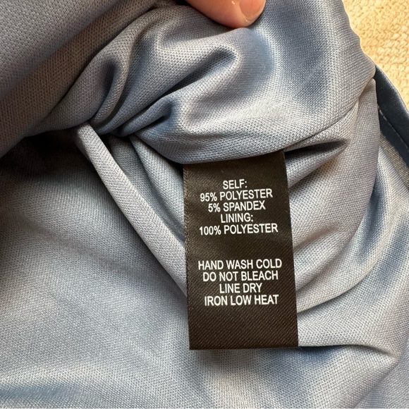 Lulus Victorious Dusty Blue Velvet Puff Sleeve Bodycon Dress size M - Picture 11 of 12